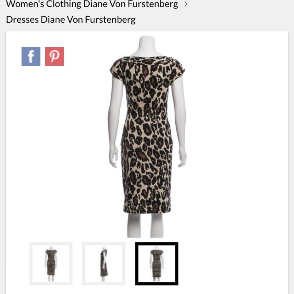 DVF  knit dress bateau neck line two buttons on each shoulder and sleeve